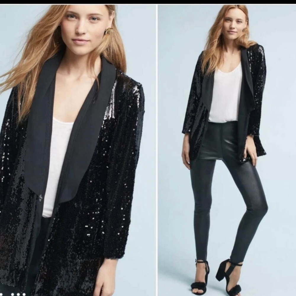Cartonnier Black Sequin Blazer